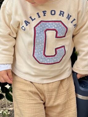 Zara Kids Cream California Sweatshirt